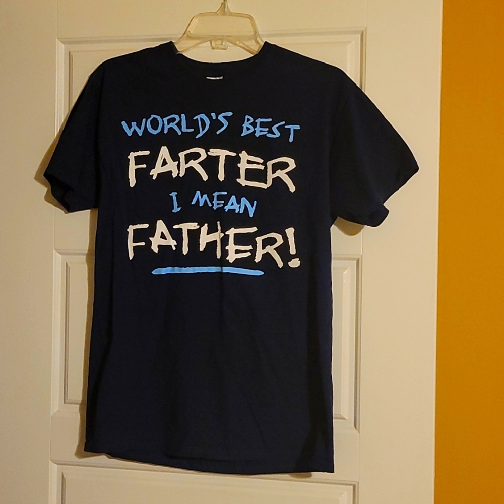 Dad navy blue T-shirt. Medium.